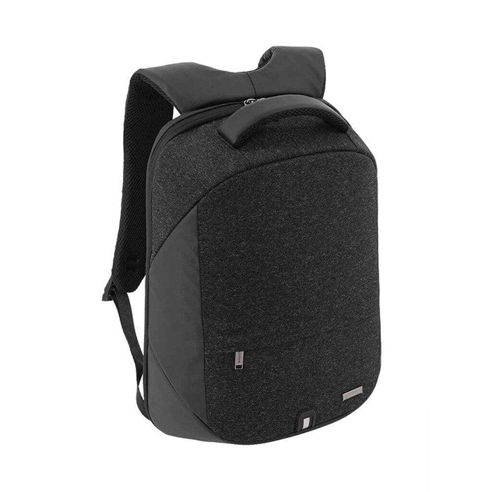 Bhutan Structured backpack with USB port-Black (1)