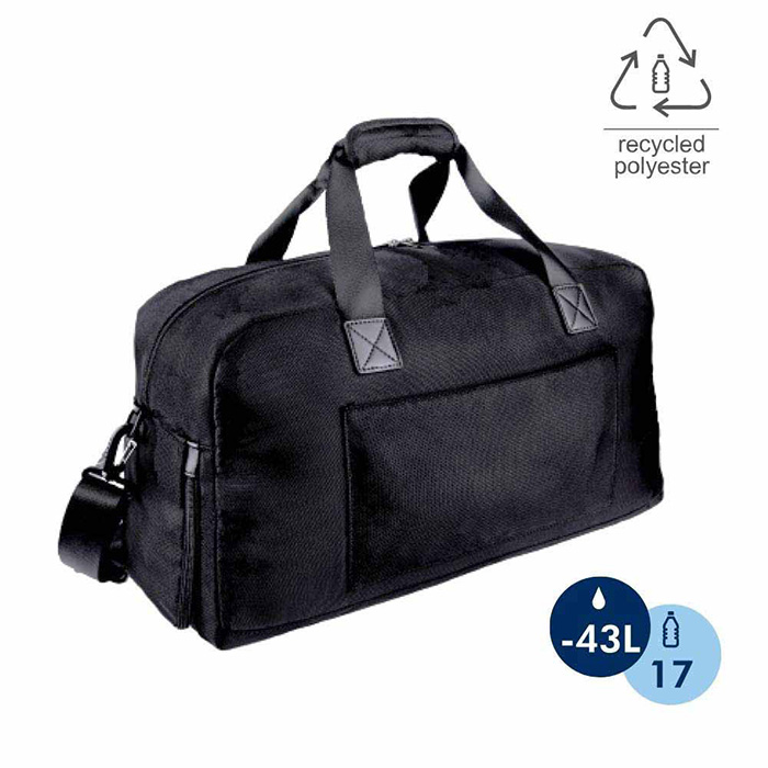 Ikrimah Recycled weekend bag-Black (1)