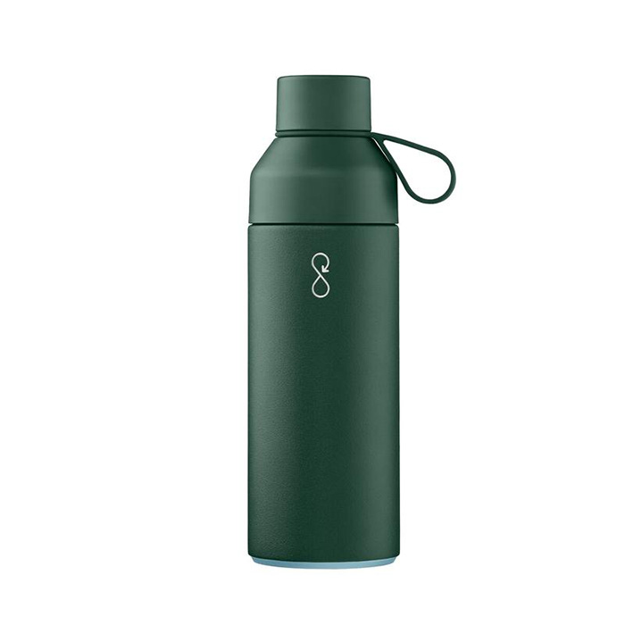 Haf Award winner. 100% recycled insulated water bottle-forest green (1)