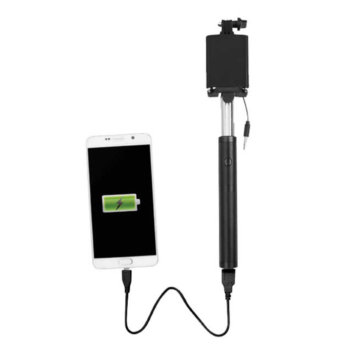 Ivi Selfie stick with power bank-Black (4)