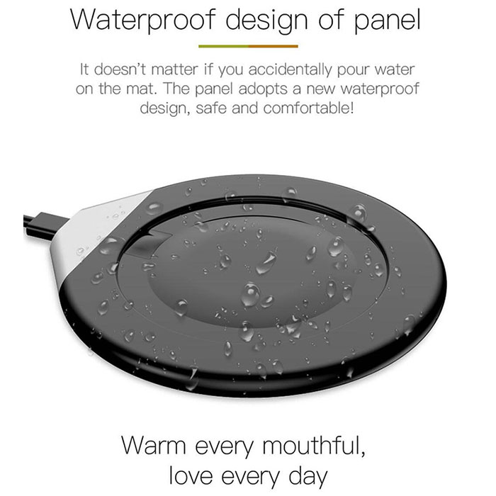 Luxe Smart Mug with warmer and wireless charger-Black (2)