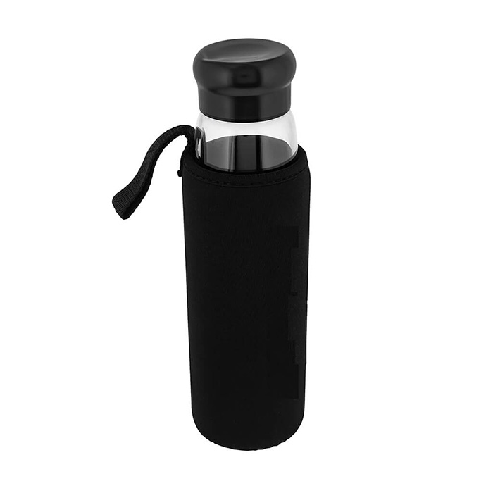 Riviera BPA Free Glass bottle. 500 ml - black(1)