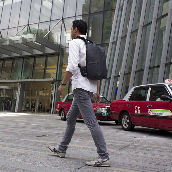 Napa Anti theft smart back pack Black (2)