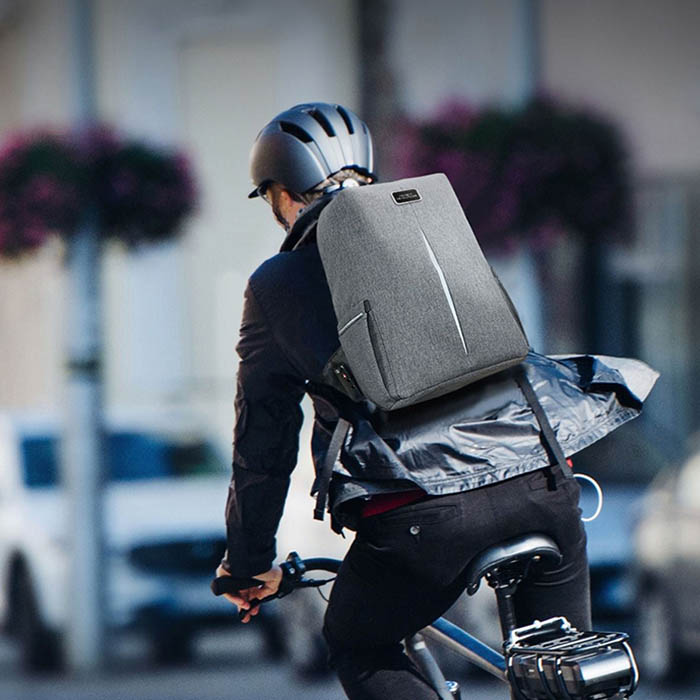 Napa Anti theft smart back pack Black (5)