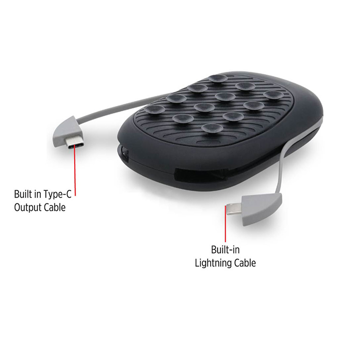 10,000 mAH suction power bank. Light-up logo (2)