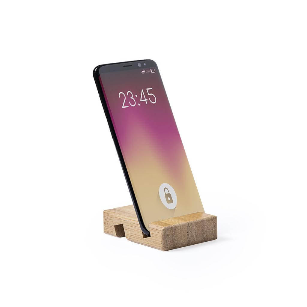 Bamboo smartphone & tablet stand (2)