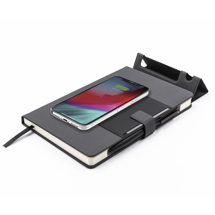 Wireless charging notebook with phone stand (5)