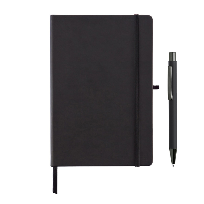 Buken A5 PU leather notebook & pen set (1)