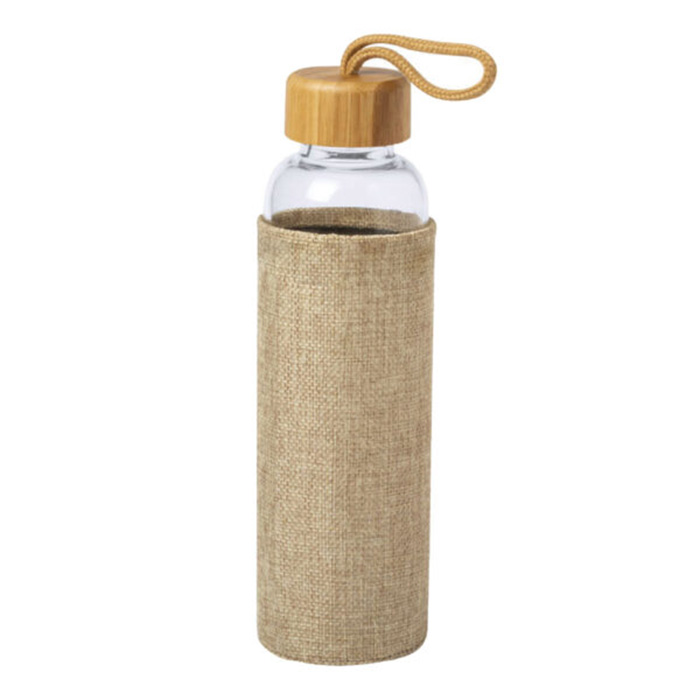 Dyke Glass bottle with bamboo cap & sleeve (3)