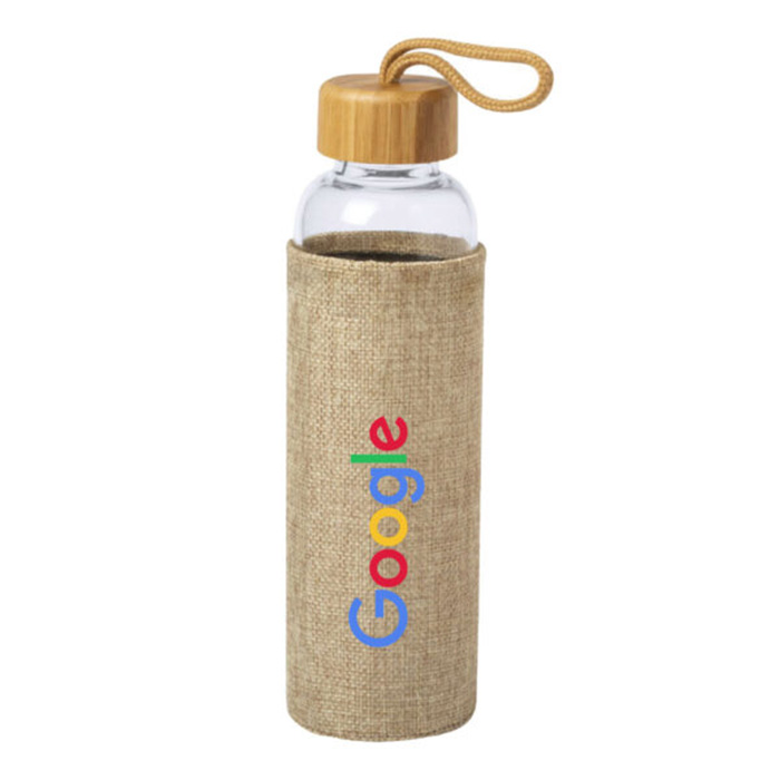 Dyke Glass bottle with bamboo cap & sleeve (4)