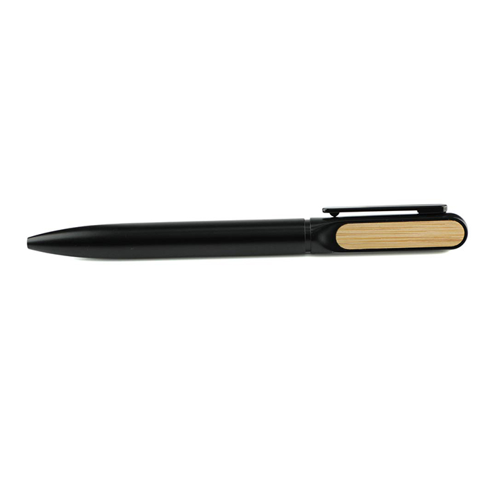 Hazel Bamboo clip metal twist pen (3)