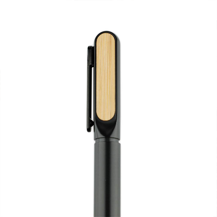 Hazel Bamboo clip metal twist pen (4)