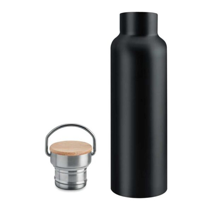 Loboni Stainless steel flask with handle. Bamboo lid (2)