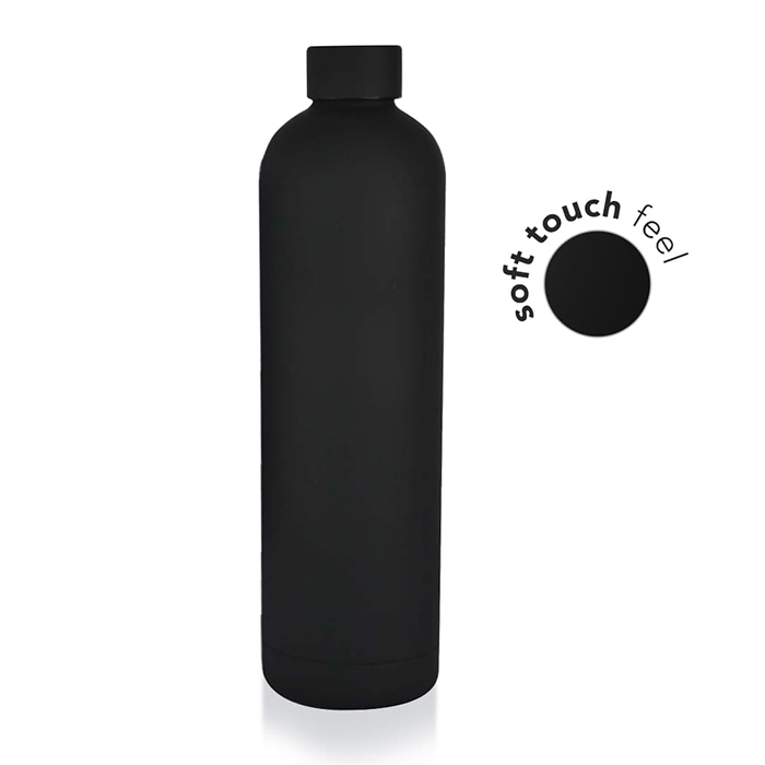 Melva Large Steel insulated water bottle. Matt Finish. 1 Litre (1)