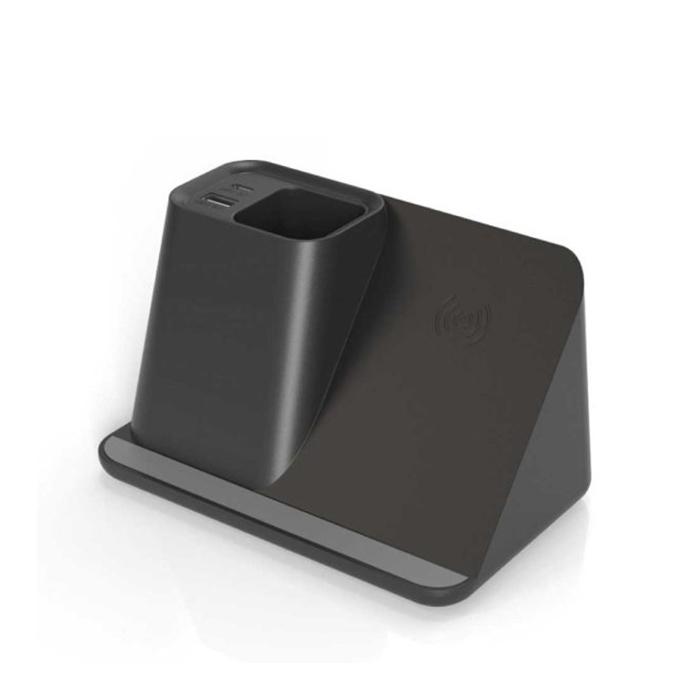 Wilcon Desktop pen holder with 5W wireless charger (3)
