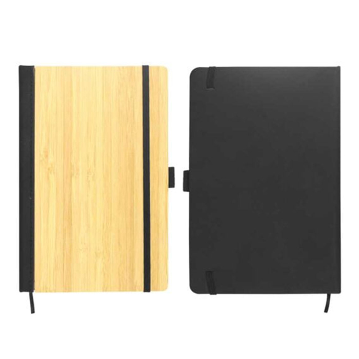 Caytre Bamboo A5 notebook with pen loop & page marker (2)