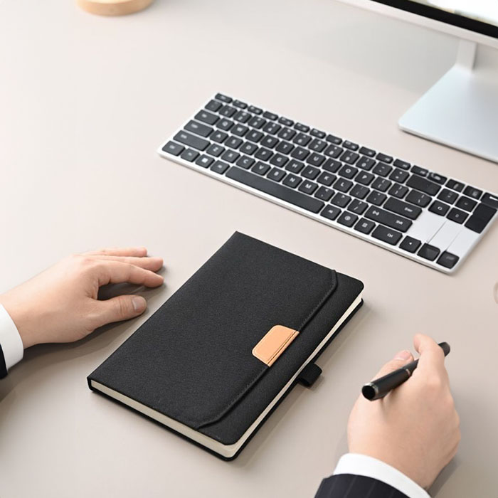 Hara Eco-friendly A5 book with quick access pocket (8)