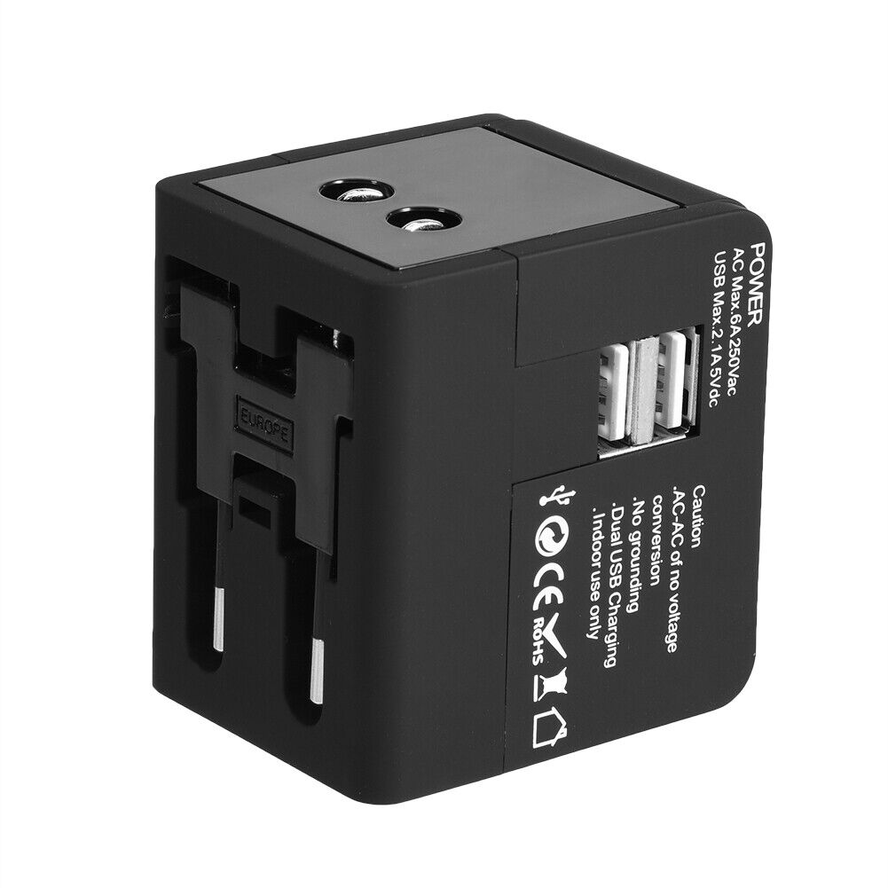 Izara Worldwide travel adapter with multi-USB ports. (2)