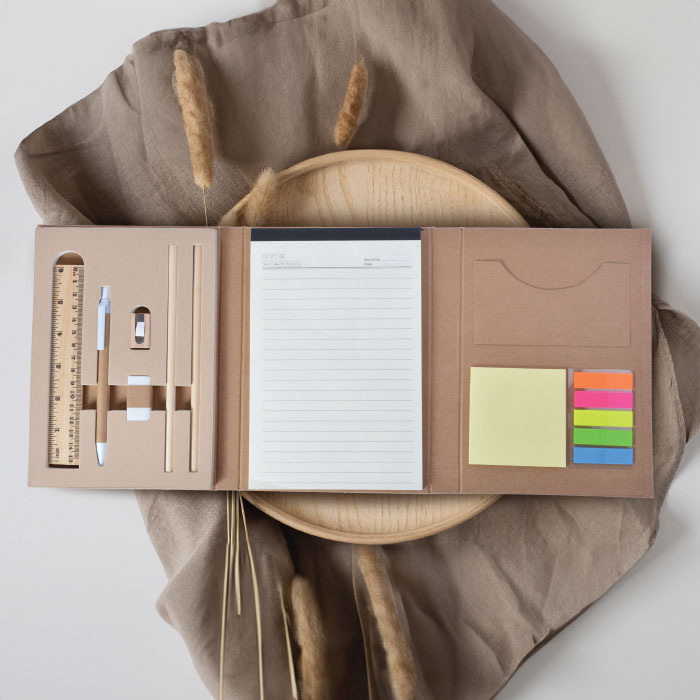 Opvi Tri-fold Eco-friendly Stationery Set. (2)