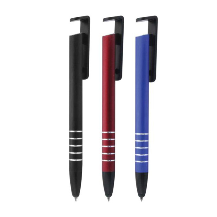 Zeyka 3-in-1 metal pen set with stylus and phone holder (5)