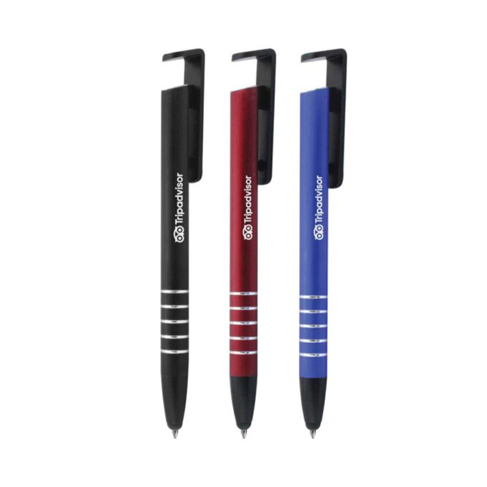 Zeyka 3-in-1 metal pen set with stylus and phone holder (7)
