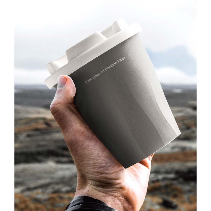 Becher Eco-friendly bamboo fiber tumbler. 350 ml (2)