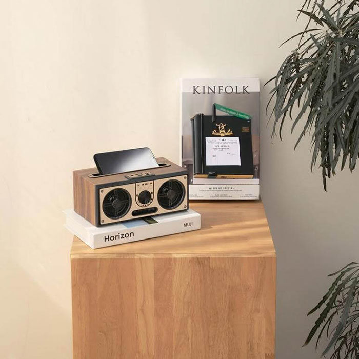 Chikuoniki Retro phonograph 3W bluetooth speaker.