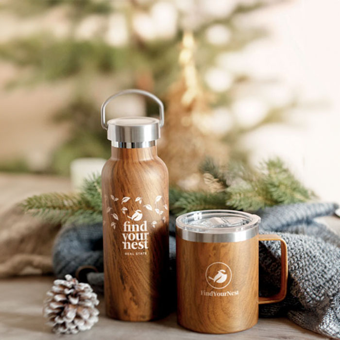 Drewno Recycled Stainless Steel Vacuum bottle. 500 ML. (1)