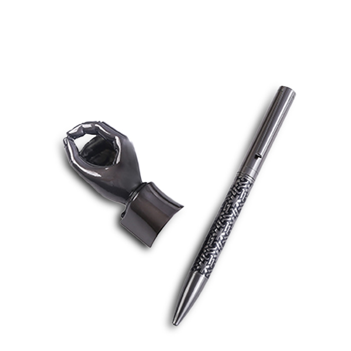 Eklept Luxury pen with a brass wrist stand. VIP (2)