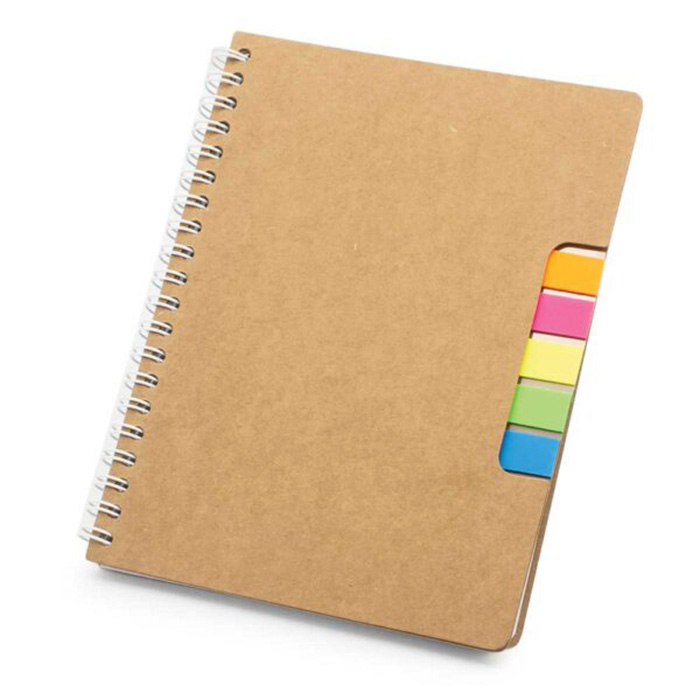Galsaeg Recycled spiral notebook with sticky note and pen (3)
