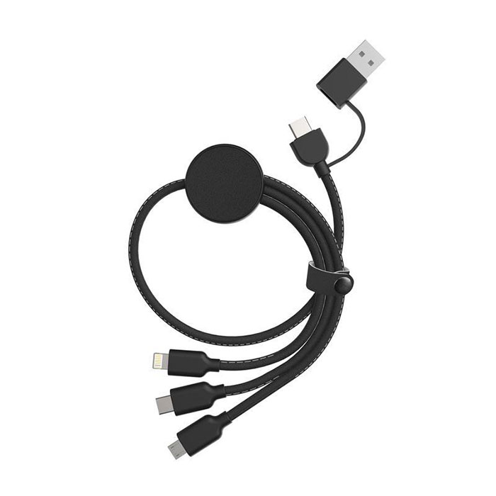 Juden 6-in-1 Recycled multi-functional charging cable. (2)