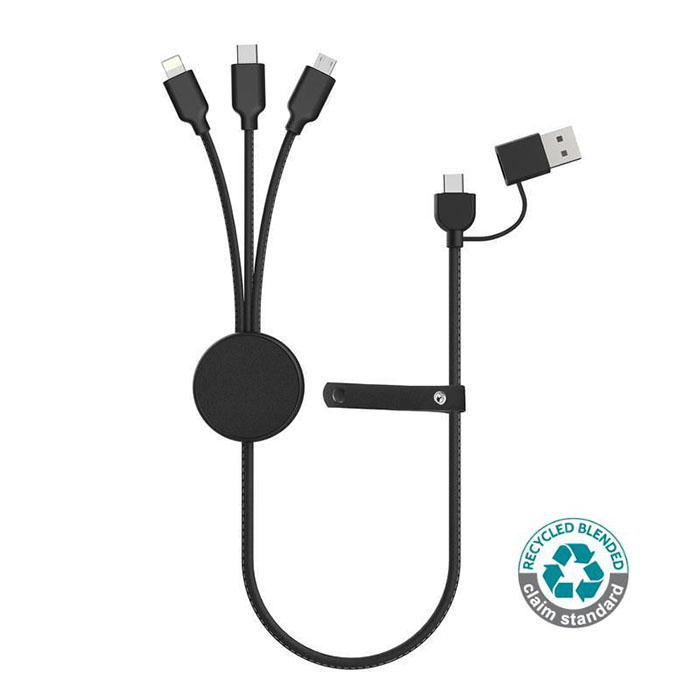 Juden 6-in-1 Recycled multi-functional charging cable. (3)