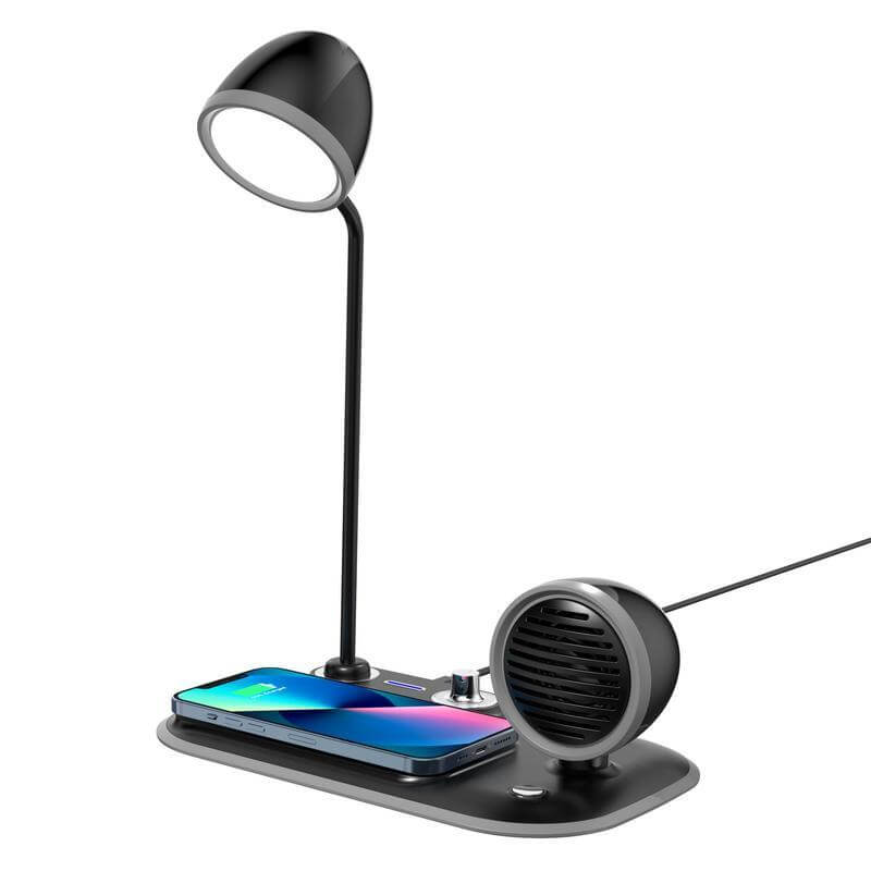 Kuruma 3-in1 Wireless charger with lamp & speaker. (2)