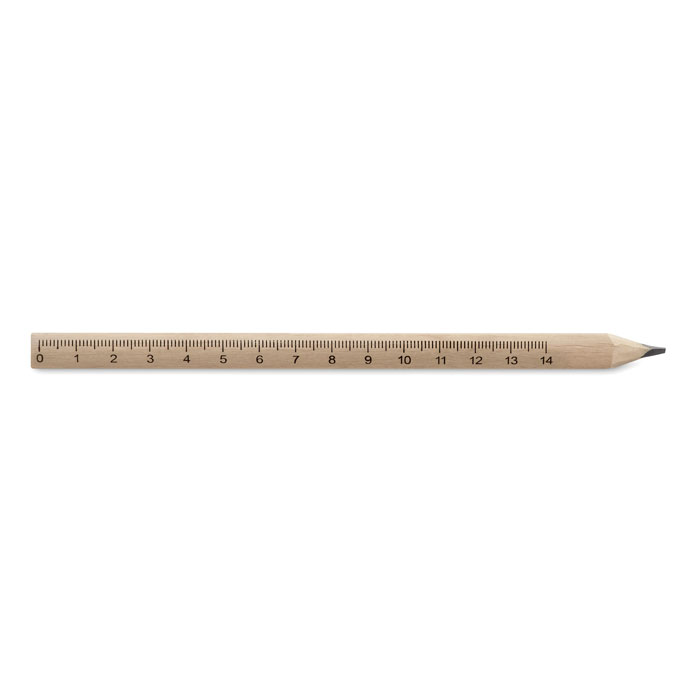 Madeira Wooden pencil and 14 CM ruler. (2)