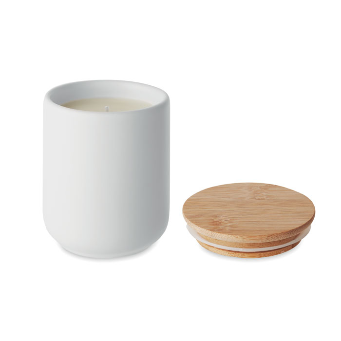 Meluka Eco-friendly plant based wax fragranced candle with bamboo lid (1)