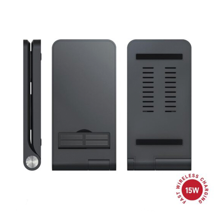 Paleun 3-in-1 fast 15W wireless fast charger. Lit-up logo (3)