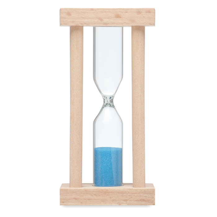 Sanduhr Wooden blue sand 3 minutes timer. (4)