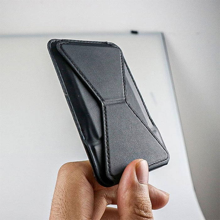 Carte Slim magsafe card holder with phone stand (2)