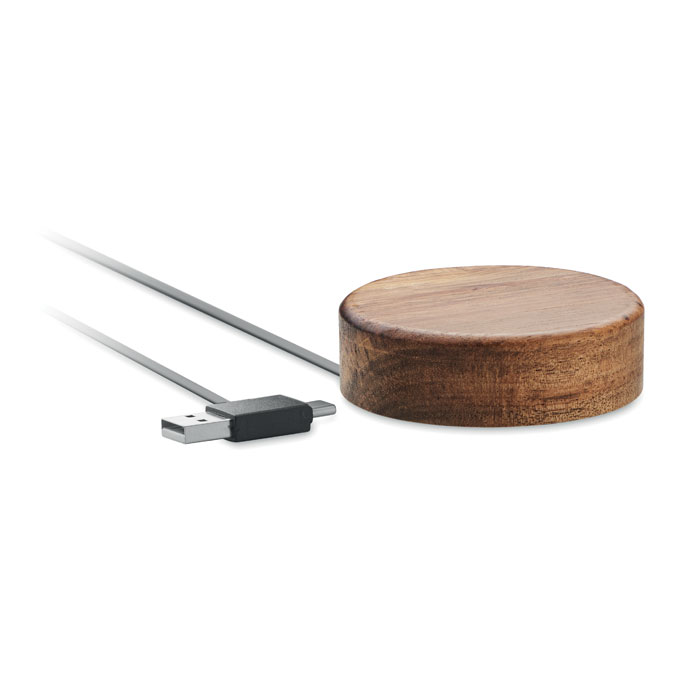 Caron Eco friendly wireless charger in Acacia 15W (1)
