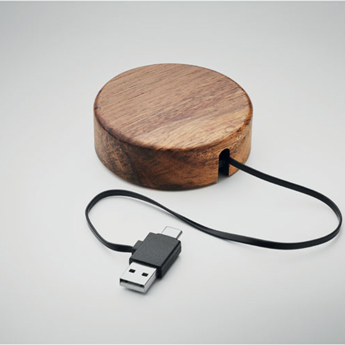 Caron Eco friendly wireless charger in Acacia 15W (3)