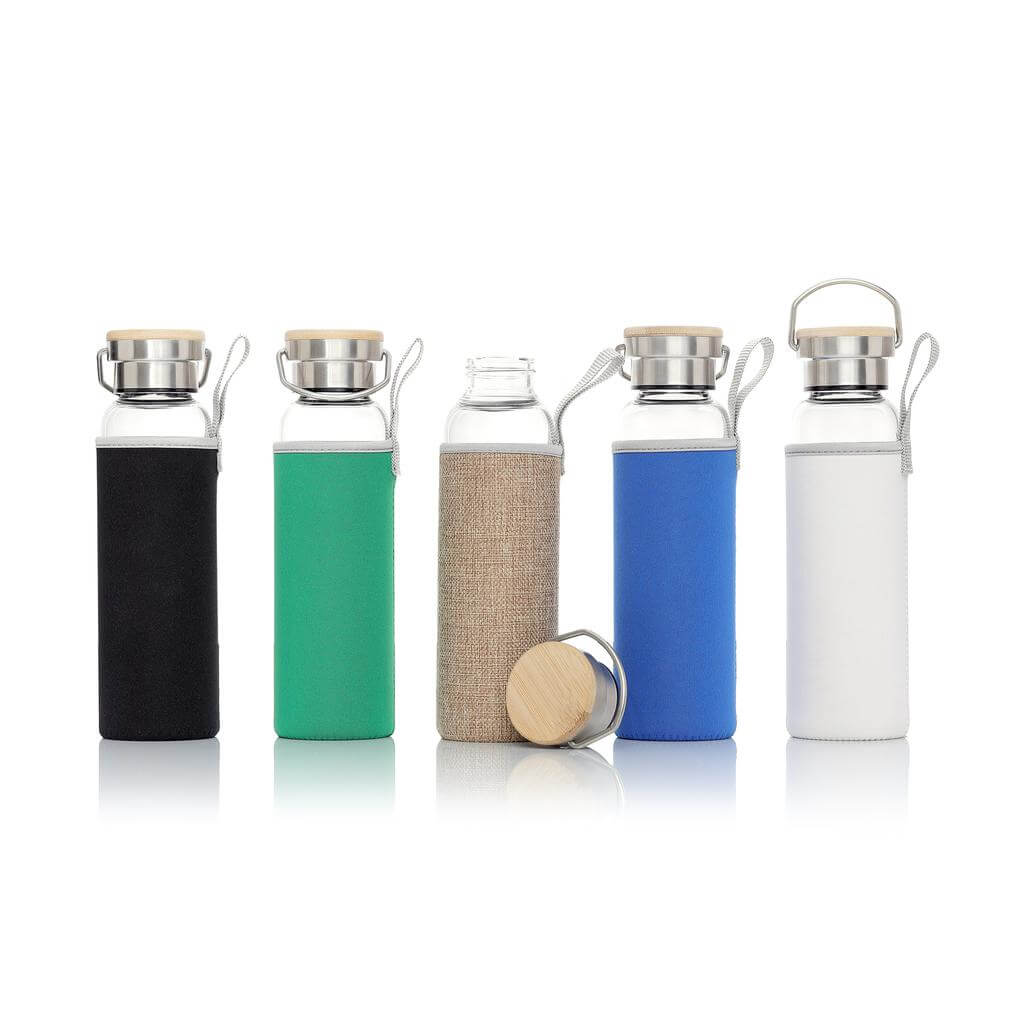 Prostoy Glass bottle with protective sleeve & handle. (2)