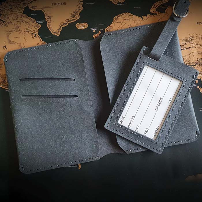 Brazil Recycled genuine leather Passport Holder (3)