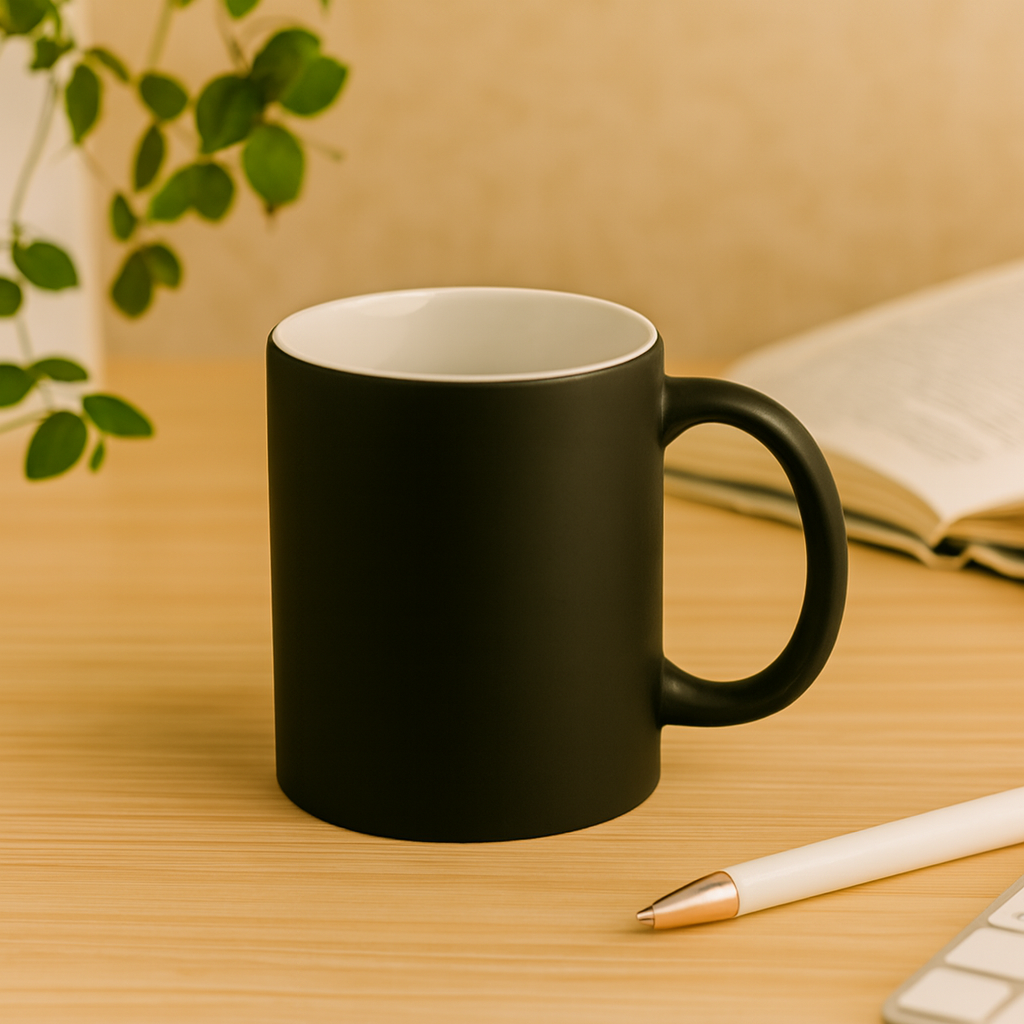 Mattes Matt coloured ceramic mug. 300 ML.