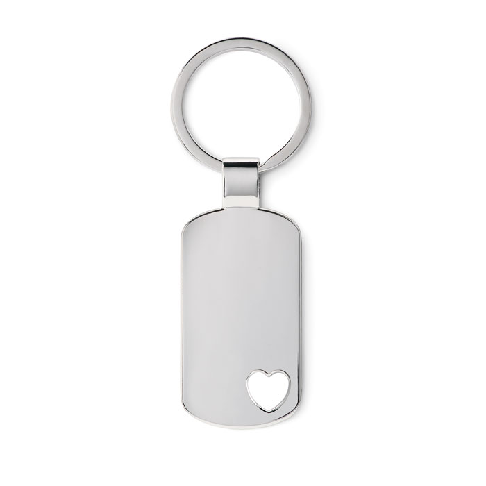 Qalb Metal key ring with heart detail (1)