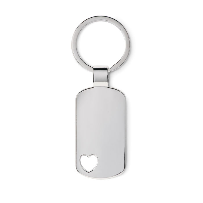 Qalb Metal key ring with heart detail (2)