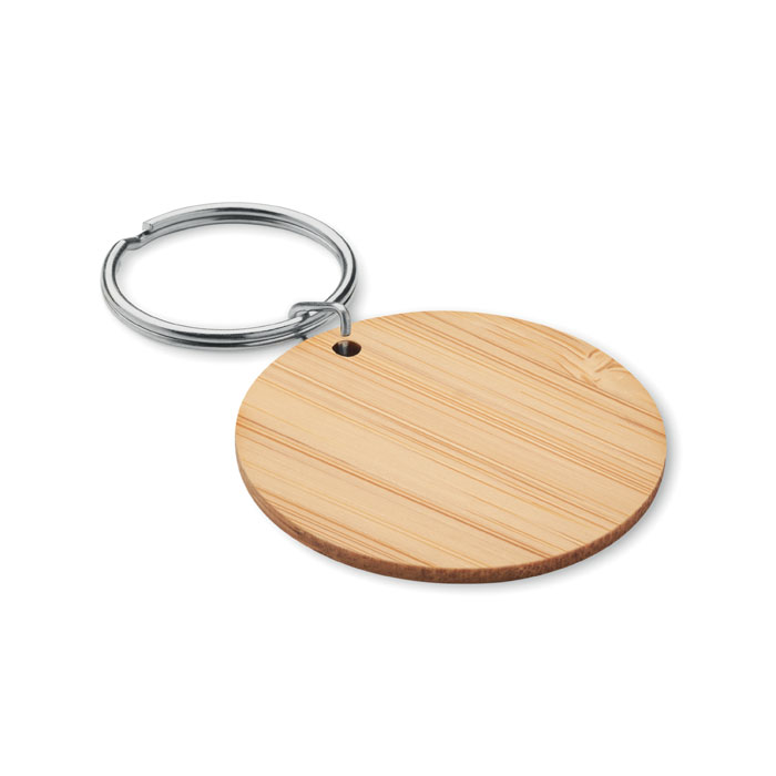 Rond Round bamboo key ring (1)