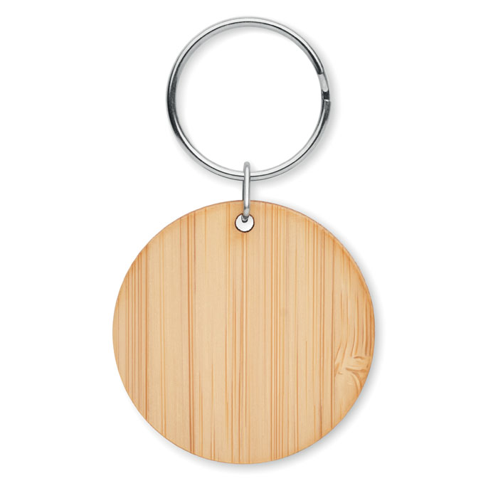 Rond Round bamboo key ring (4)