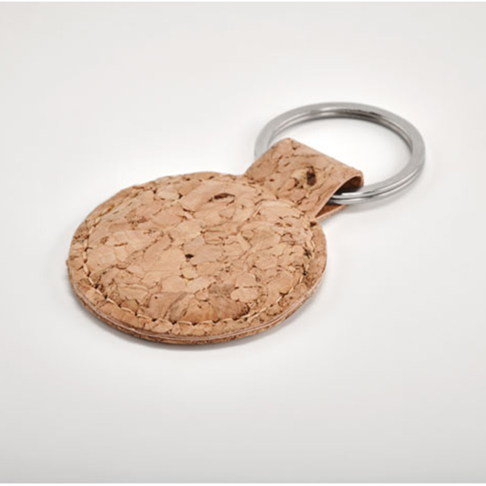 Sarkar Round cork key ring key chain (3)