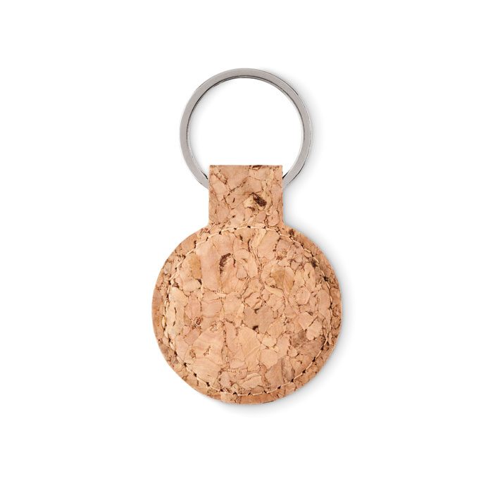 Sarkar Round cork key ring key chain (4)