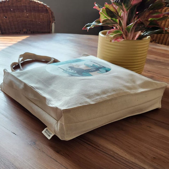 Allday 220 GSM recycled cotton tote bag (1)